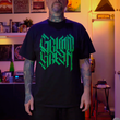 Load image into Gallery viewer, The Silk Pump Slaedur GrimmGreen Script Shirt Limited Edition
