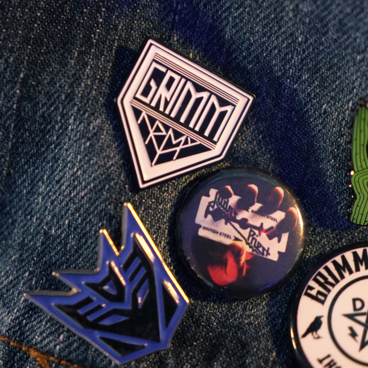 Grimmarmy Enamel Pin The Grimmgreen Merch Booth